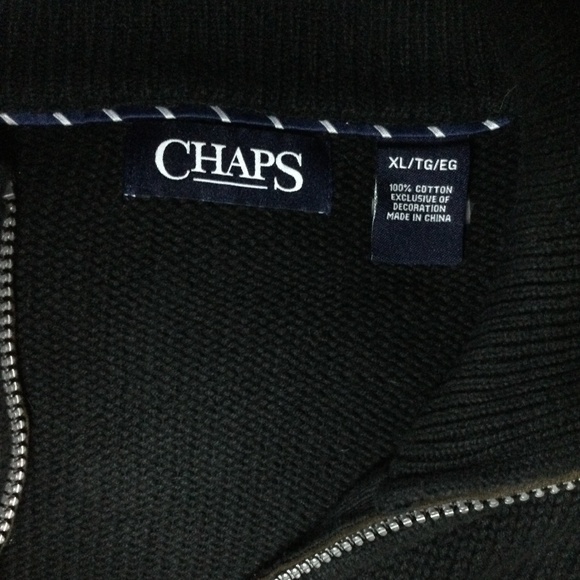 Chaps 1/4 Zip Pullover Sweater - Picture 4 of 7
